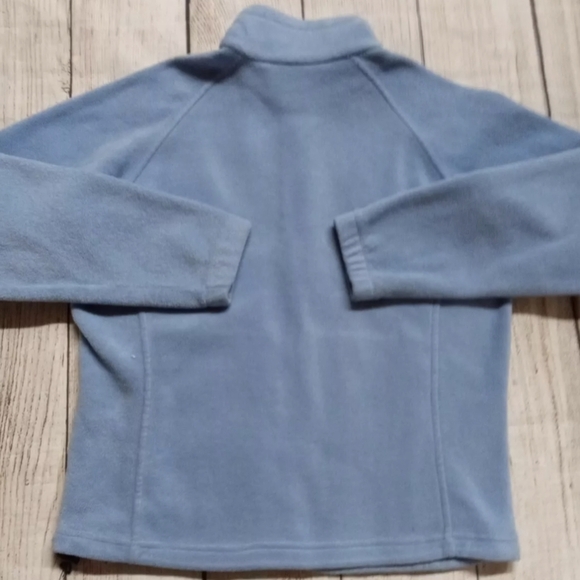 Columbia Women's Icy Baby Blue Fleece Full Zip  Jacket Size L New MSRP $65 - Picture 2 of 6